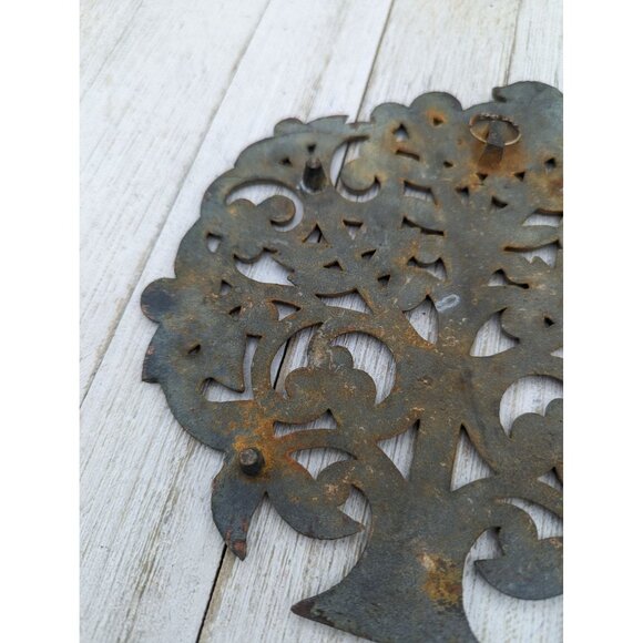 Copper Partridge in a Pear Tree Trivet Christmas Farmhouse Kitchen Wall Bird 7" - Picture 5 of 6